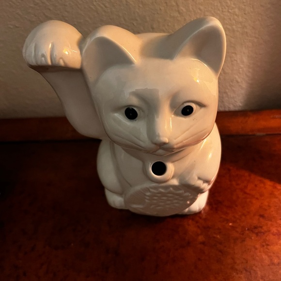 Lucky cat Maneki cocktail mug-Adorable- Great pre-owned-Ceramic- - Picture 2 of 5